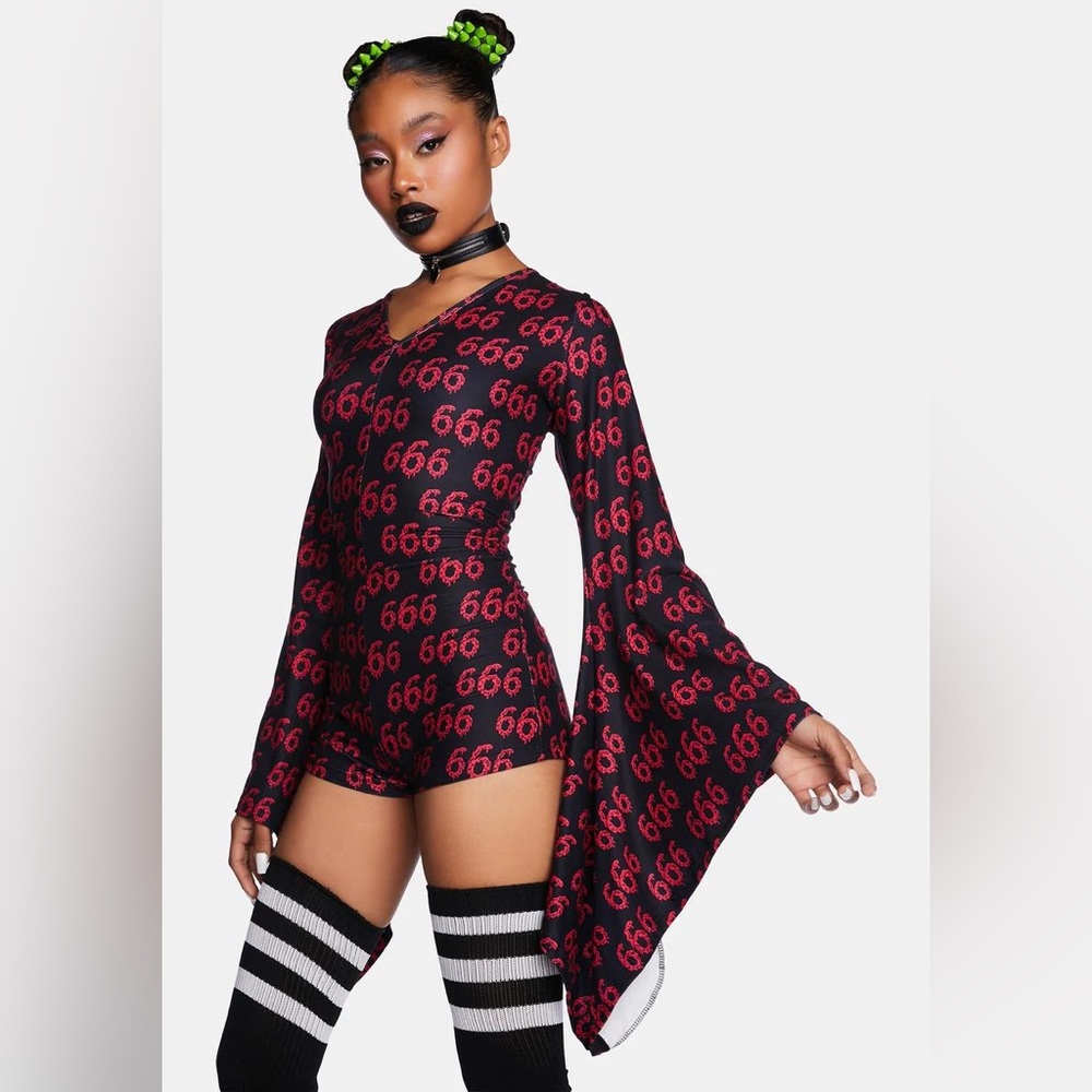 666 Bell Sleeve Romper